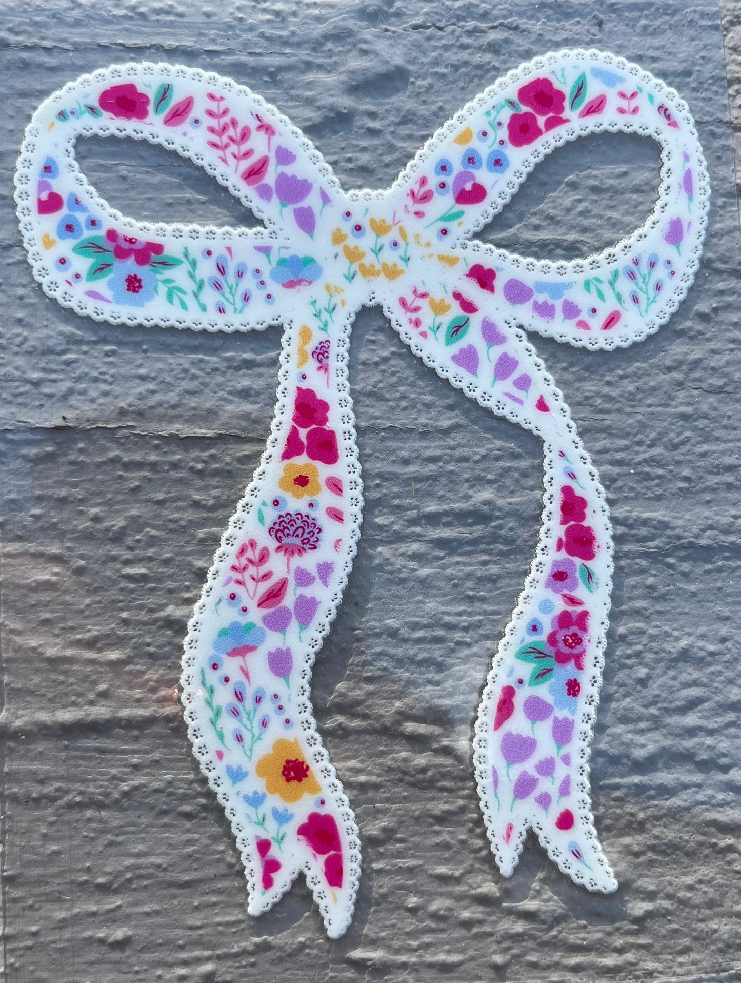 Flower Bow Decal #4